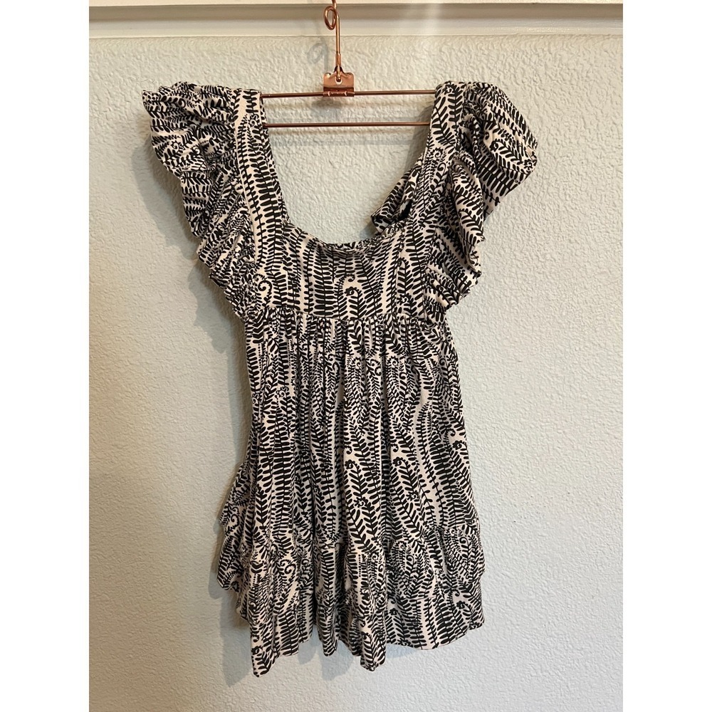 Kate Quinn The Woods Baby Girl Floral Ruffle Modal Blend Dress Sz 18-24 Months